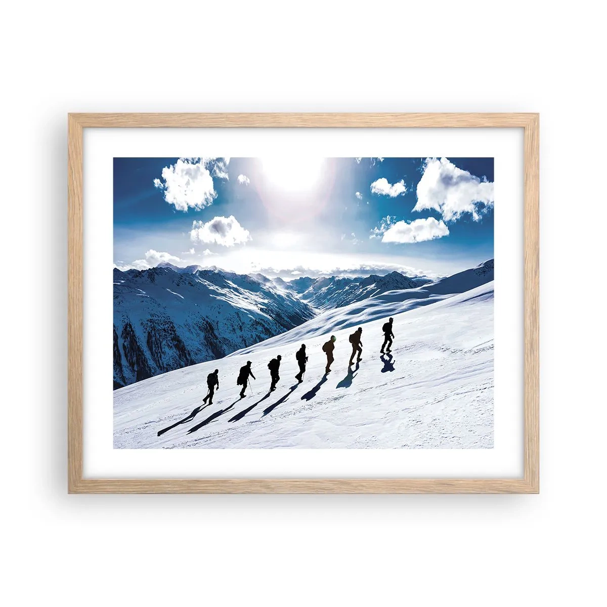 Poster in cornice rovere chiaro - La squadra dei conquistatori - 50x40 cm