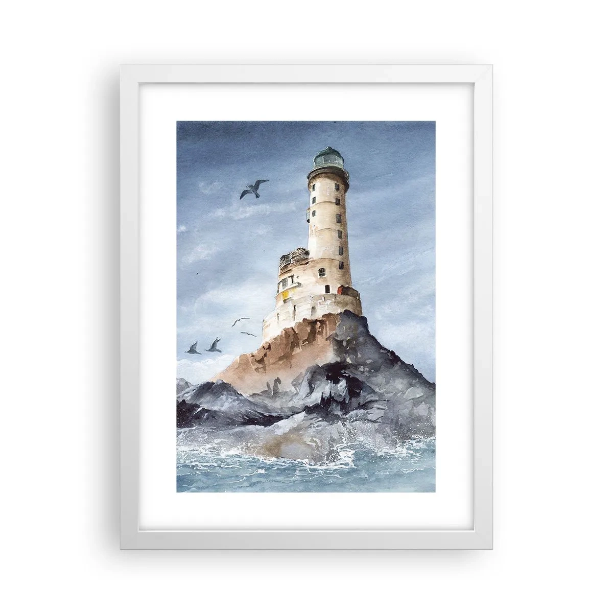 Poster in cornice bianca - Invincibile - 30x40 cm