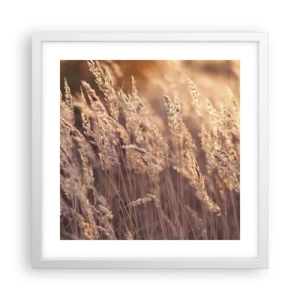 Poster in cornice bianca - Pronti a salutare l'autunno - 40x40 cm