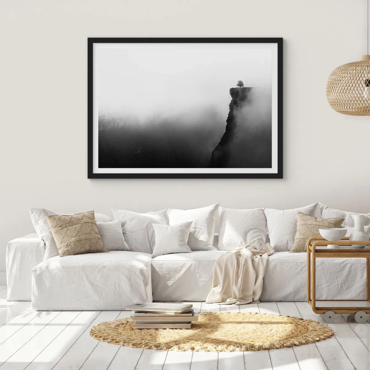 Poster in cornice nera - Al confine del mondo - 91x61 cm