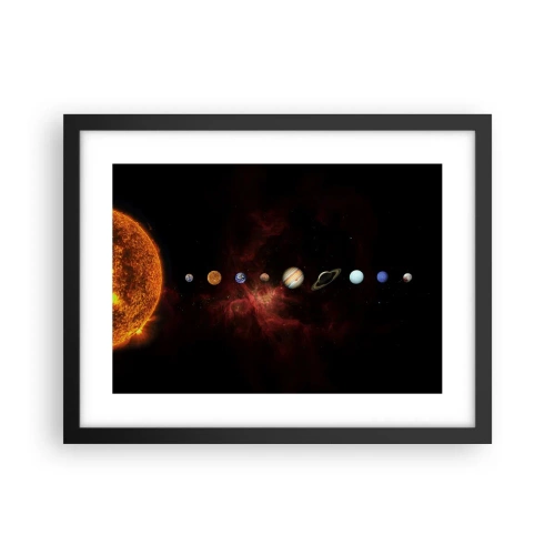 Poster in cornice nera - Il nostro vicinato - 40x30 cm