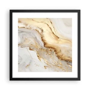 Poster in cornice nera - Astrazione: bellezza e bontà - 40x40 cm