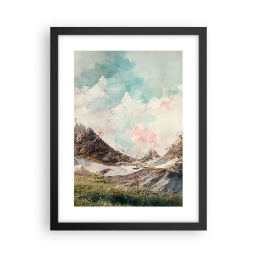 Poster in cornice nera - Lame di roccia - 30x40 cm