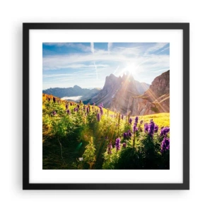 Poster in cornice nera - La vita segreta delle erbe - 40x40 cm