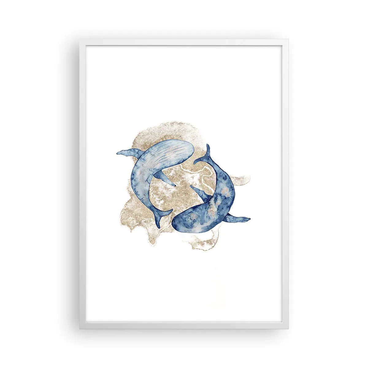 Poster in cornice bianca - Amicizia o amore? - 50x70 cm