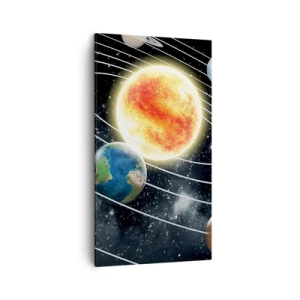 Quadro su tela - Stampe su Tela - Danza cosmica - 45x80 cm