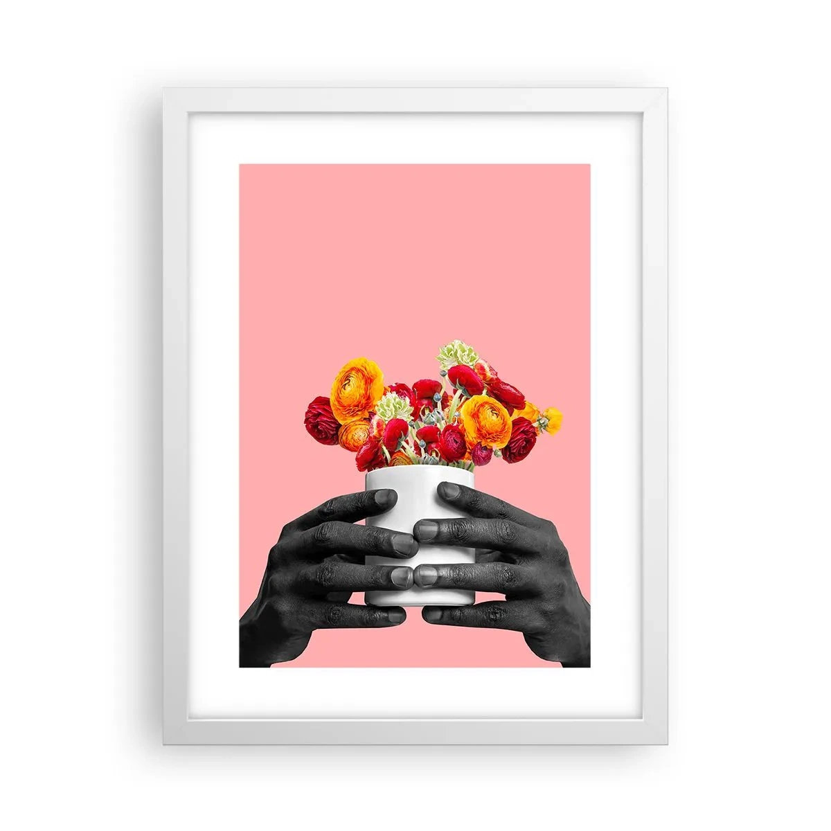 Poster in cornice bianca - Apoteosi di vita - 30x40 cm