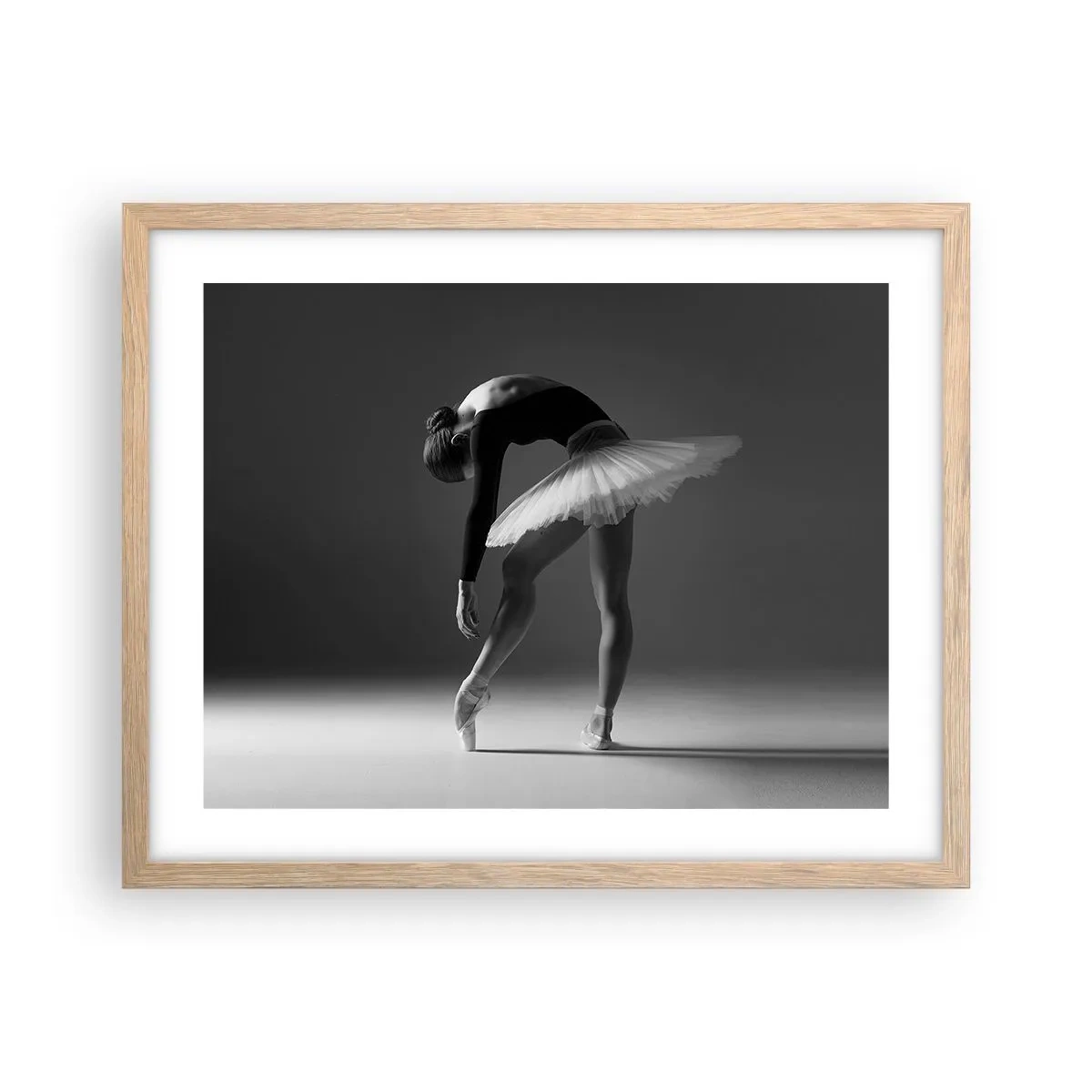 Poster in cornice rovere chiaro - Bella ballerina - 50x40 cm