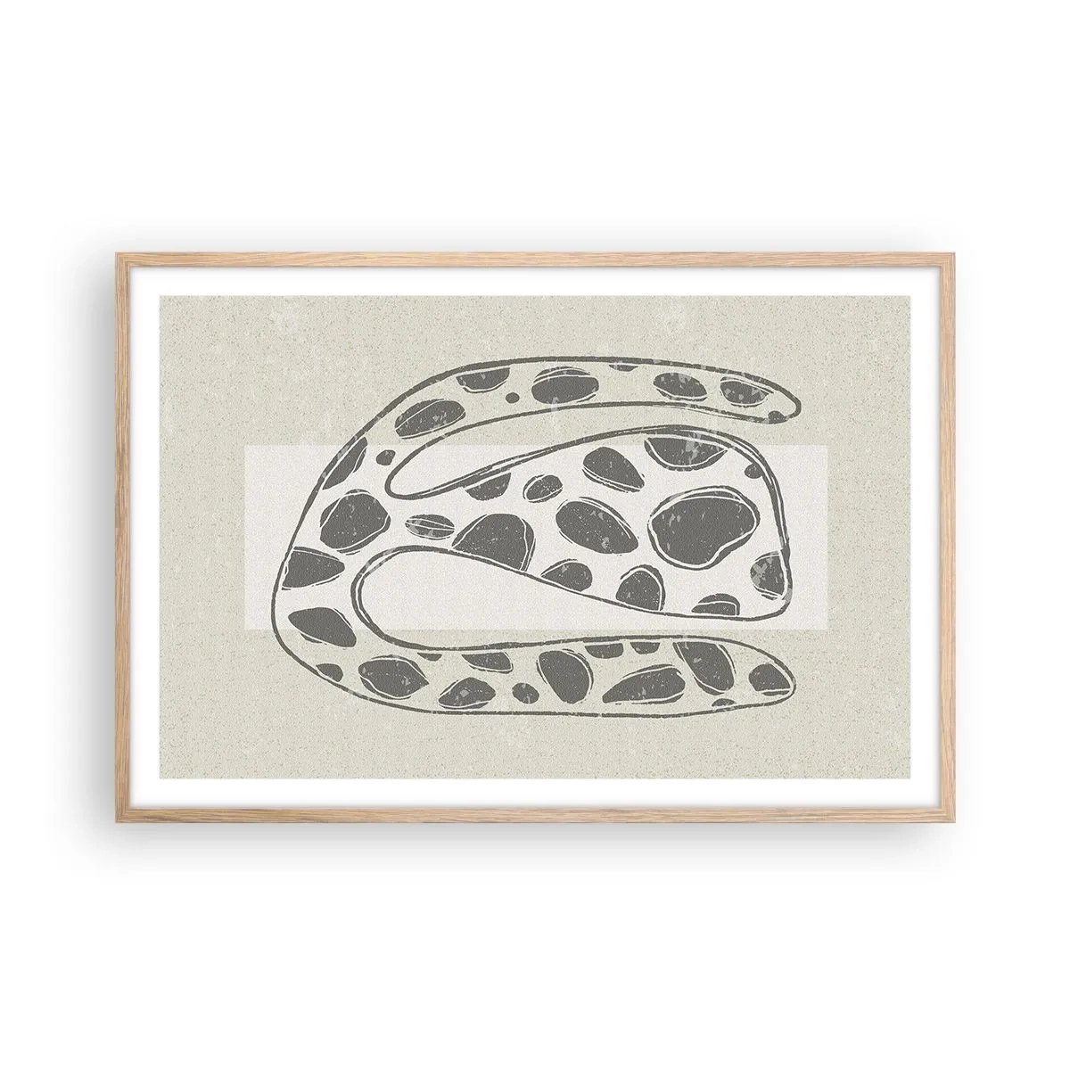 Poster in cornice rovere chiaro - Creatura stranissima - 91x61 cm