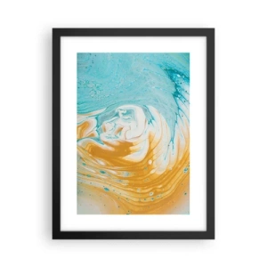 Poster in cornice nera - Vortice pastello - 30x40 cm
