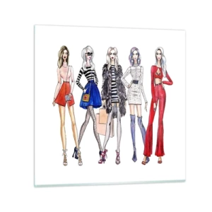Quadro su vetro - Every week Fashion Week - 30x30 cm
