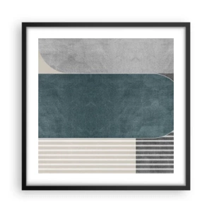 Poster in cornice nera - Composizione orizzontale  - 50x50 cm