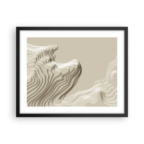Poster in cornice nera - La topografia dell'arte - 50x40 cm