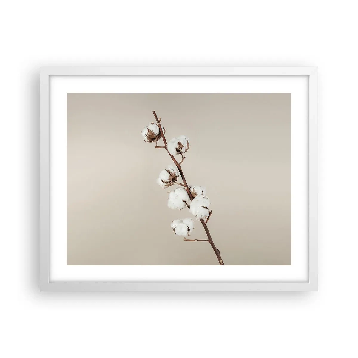Poster in cornice bianca - Alla fonte della morbidezza - 50x40 cm