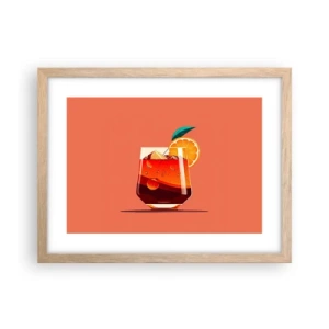 Poster in cornice rovere chiaro - Rinfresco estivo - 40x30 cm