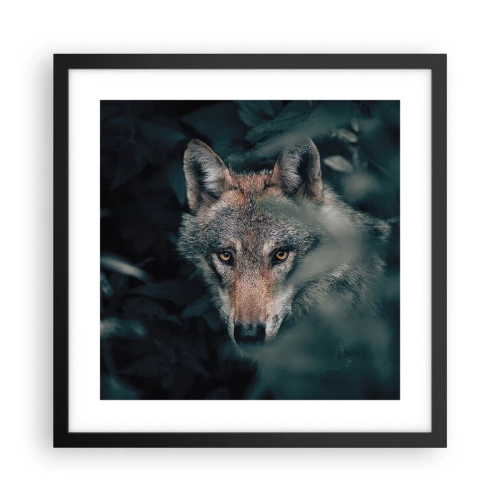 Poster in cornice nera - Cacciatore - 40x40 cm