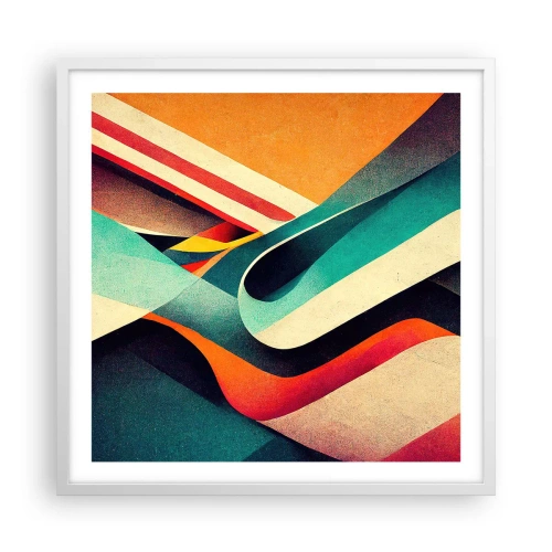 Poster in cornice bianca - Composizione intensa - 60x60 cm