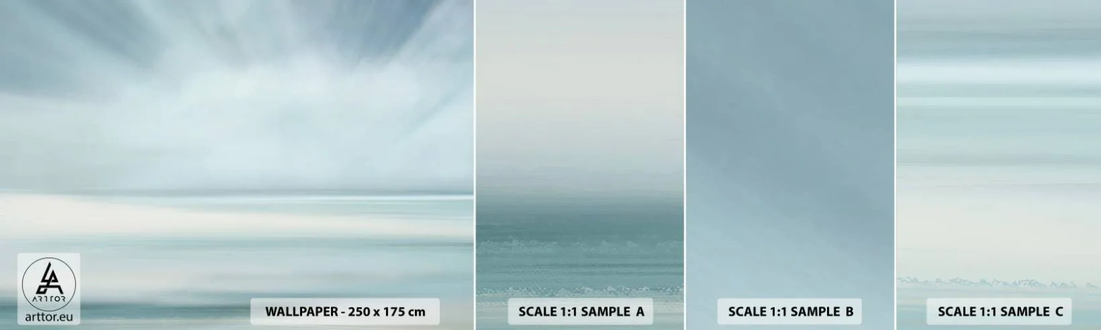 Campione Di Fotomurale Standard Eco - Pace fino all'orizzonte - Luminoso, Pezzo, Cielo - 100x30 cm