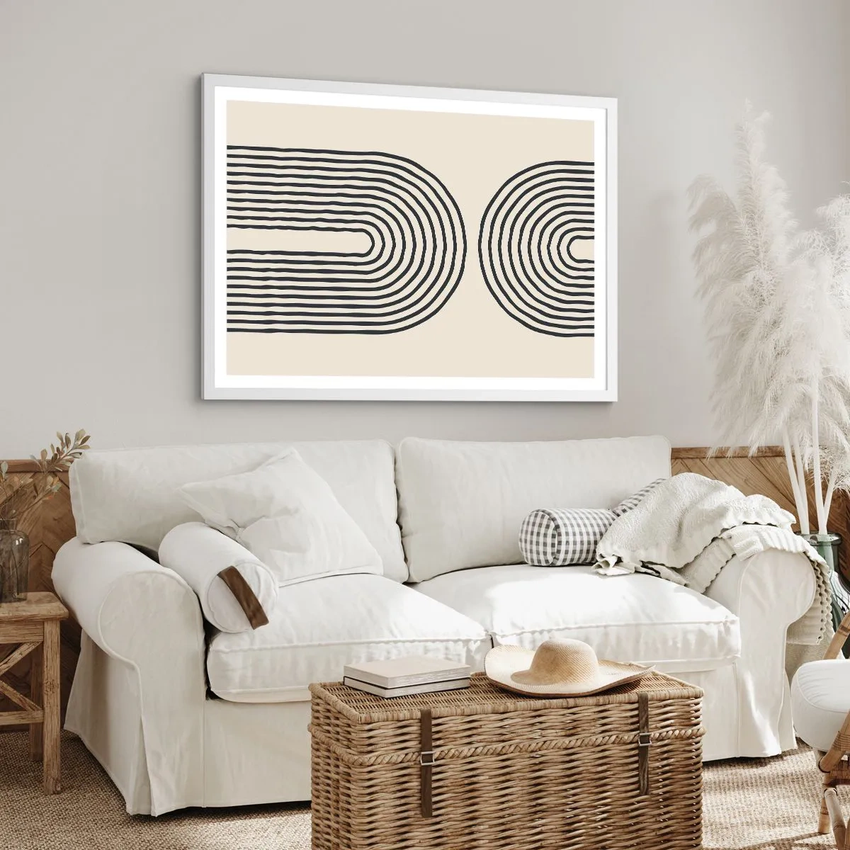 Poster in cornice bianca - Tra un attimo... - 100x70 cm