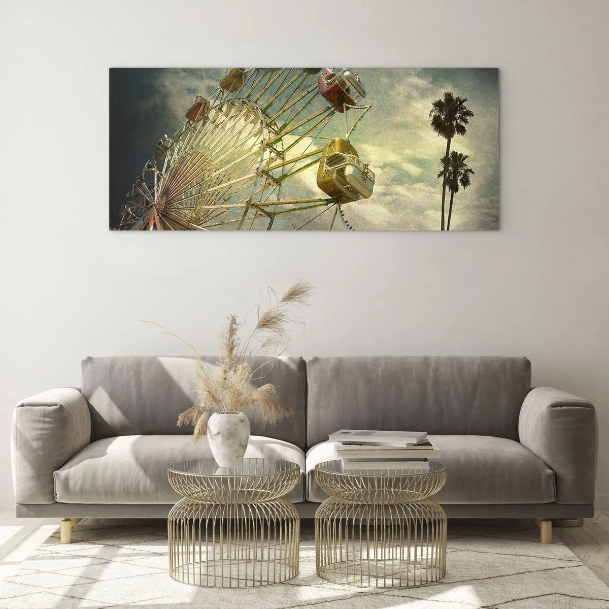 Quadro su vetro - Il divertimento comincia... - 90x30 cm