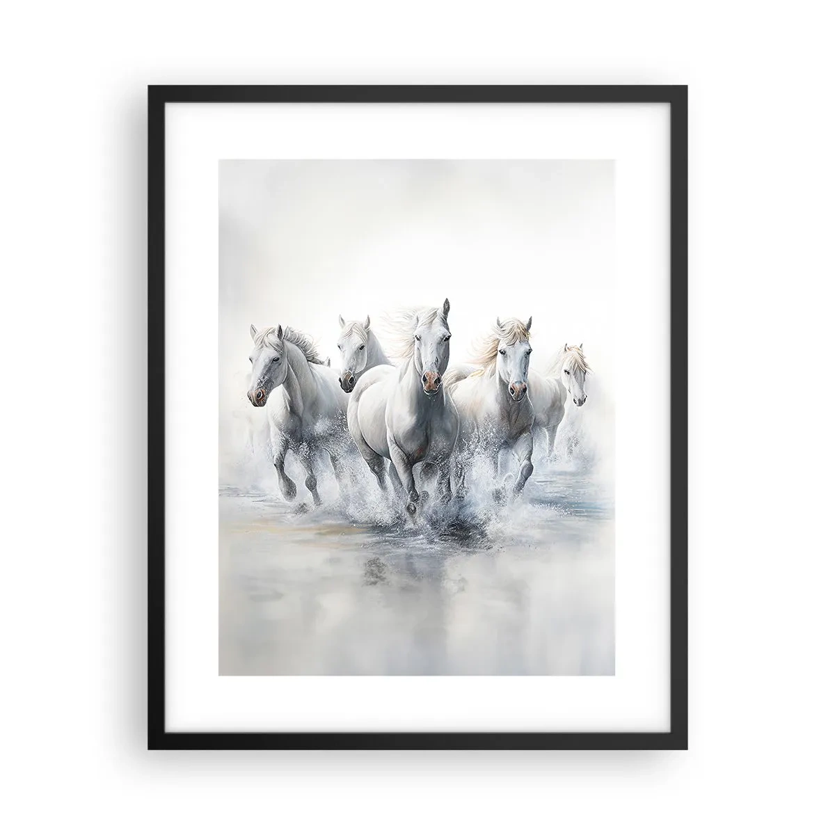 Poster in cornice nera - Magia bianca - 40x50 cm