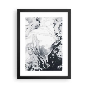 Poster in cornice nera - Il centro della terra - 30x40 cm