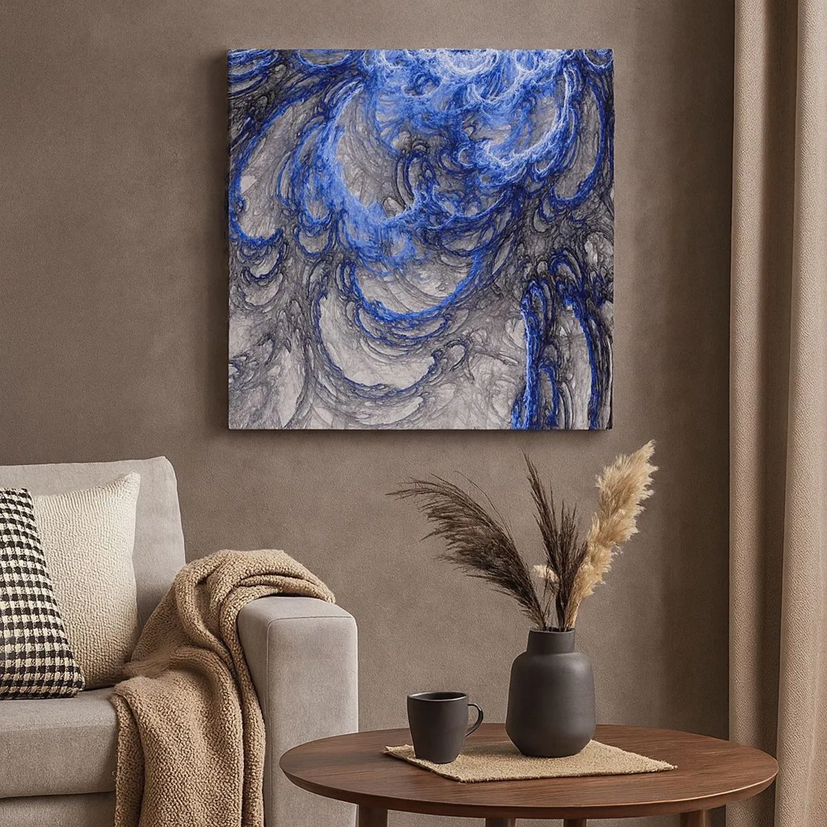 Quadro su tela - Stampe su Tela - La nascita dell'onda - 30x30 cm