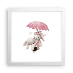 Poster in cornice bianca - Questo è proprio amore - 30x30 cm