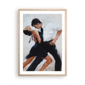 Poster in cornice rovere chiaro - Il tango dei miei sogni - 50x70 cm