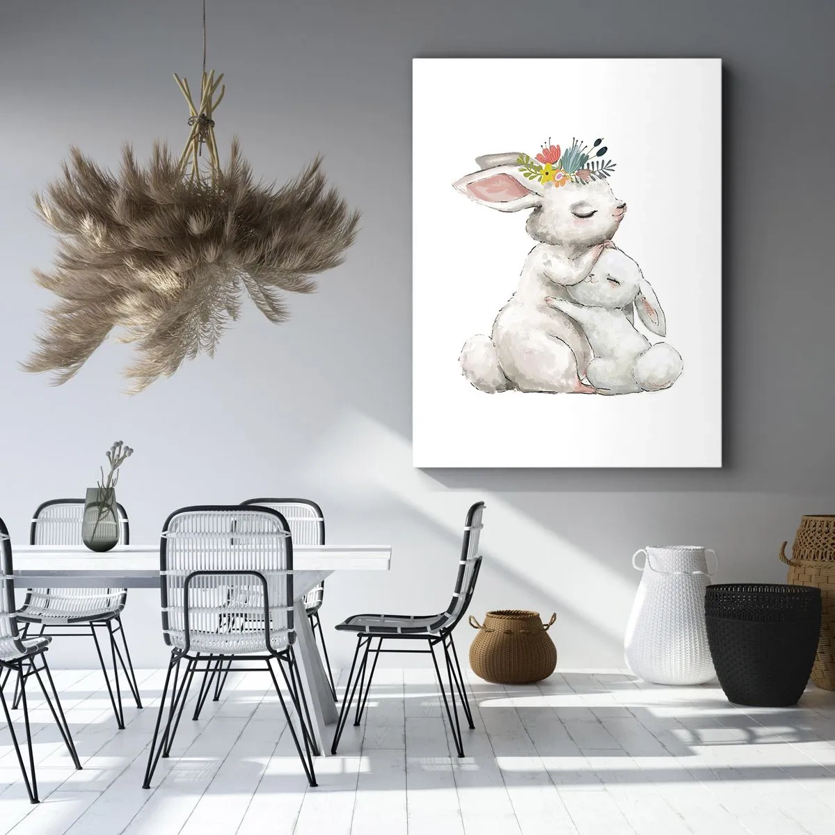 Quadro su tela - Stampe su Tela - Da mamma si sta meglio - 45x80 cm