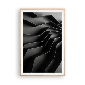 Poster in cornice rovere chiaro - Ordine tridimensionale - 61x91 cm