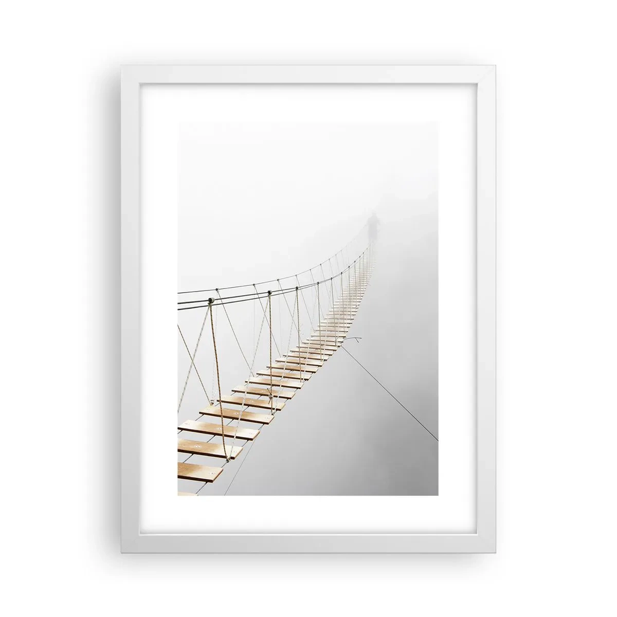 Poster in cornice bianca - Dove ti porta? - 30x40 cm