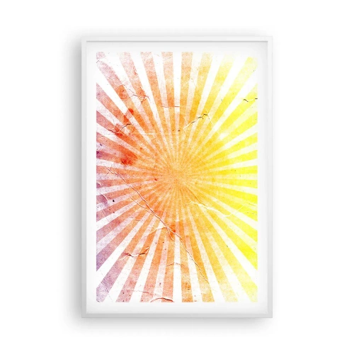 Poster in cornice bianca - Albe e tramonti - 61x91 cm