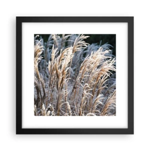 Poster in cornice nera - Vestite di brina - 30x30 cm
