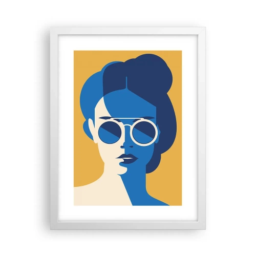 Poster in cornice bianca - Look vacanziero - 30x40 cm