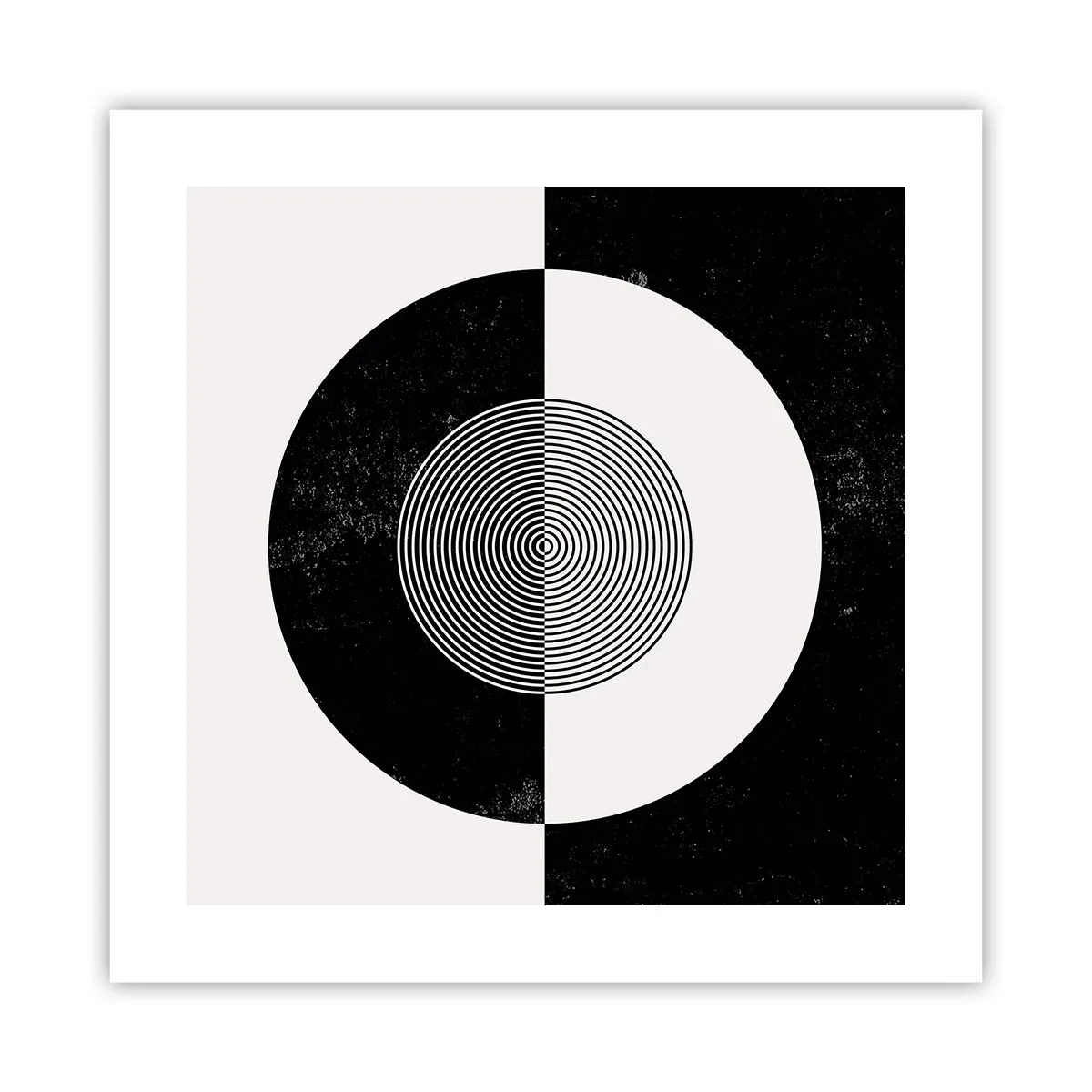 Poster - Armonia in bianco e nero - 40x40 cm