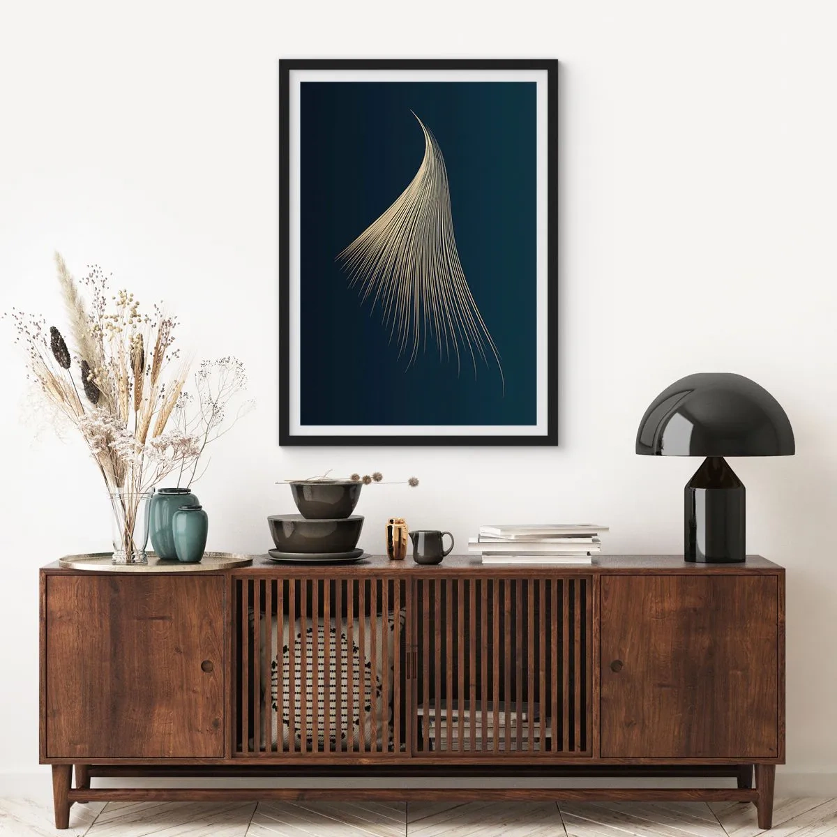 Poster in cornice nera - Come un capello d'angelo - 61x91 cm