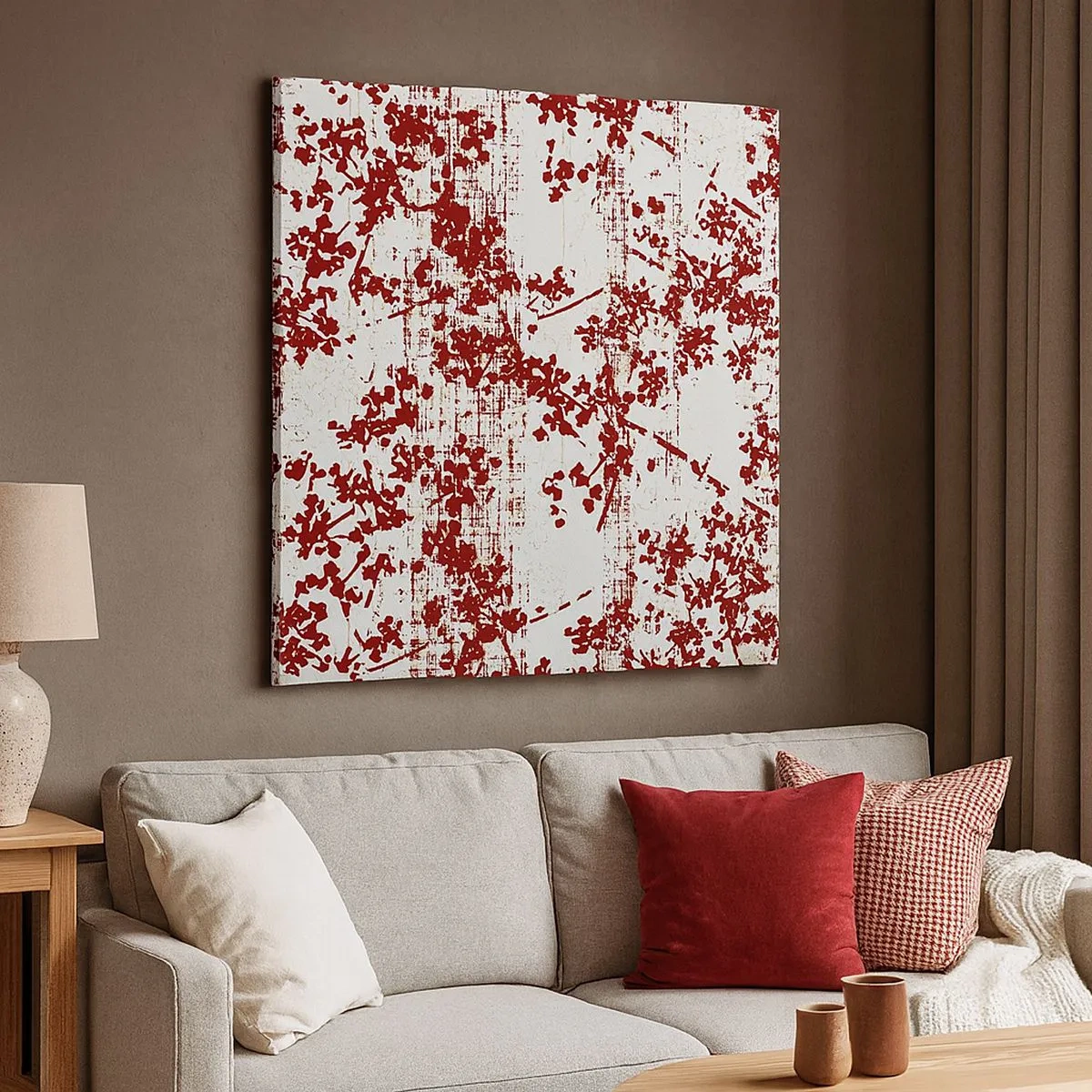 Quadro su tela - Stampe su Tela - Come l'antico percalle - 30x30 cm