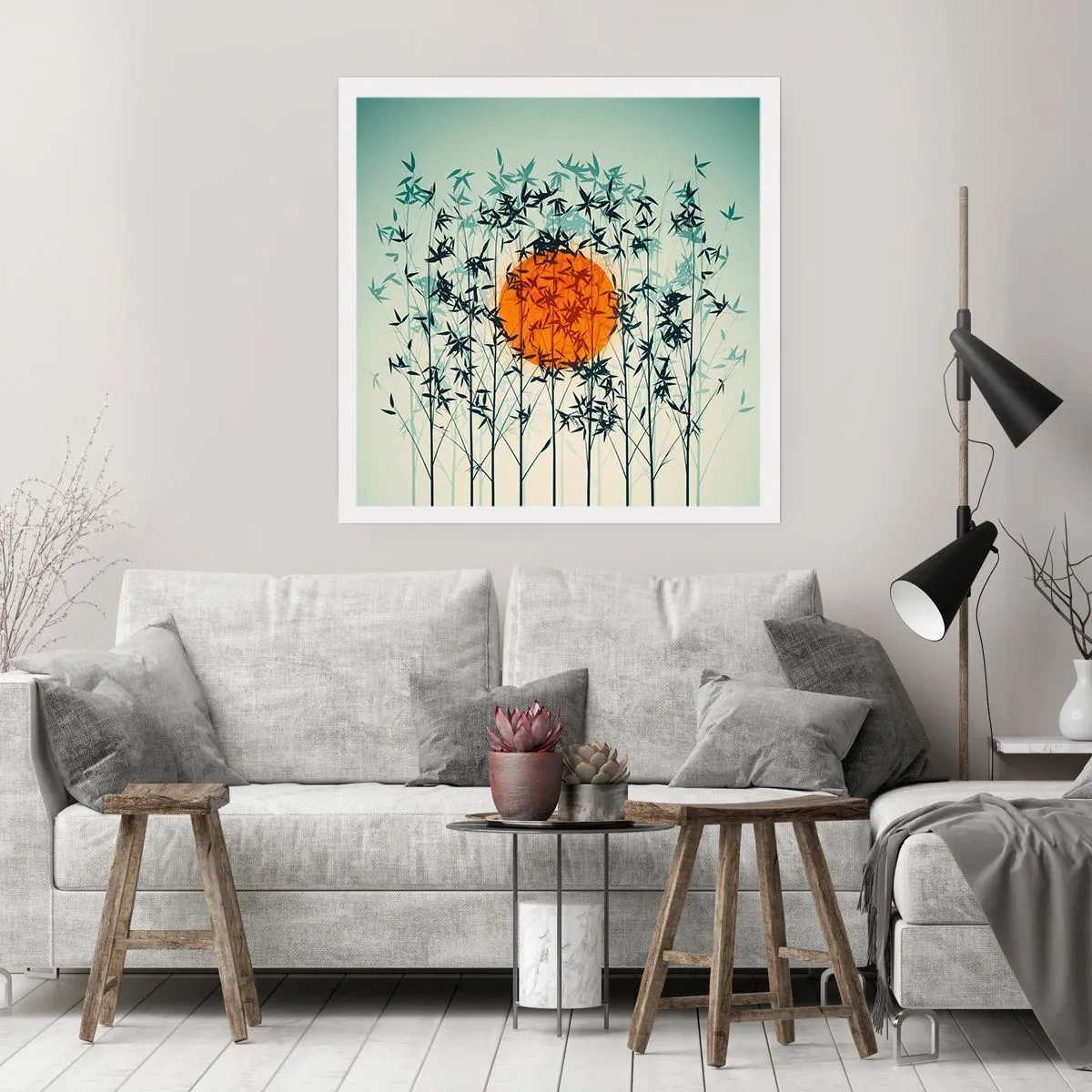 Poster - Sole giapponese - 60x60 cm