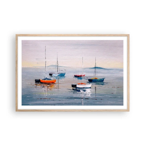 Poster in cornice rovere chiaro - Meritato riposo - 91x61 cm