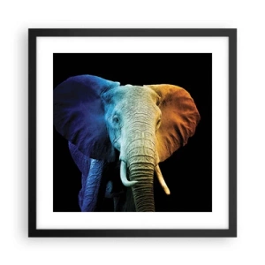 Poster in cornice nera - Eccentrico, non strano - 40x40 cm