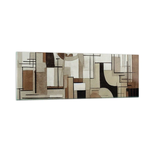 Quadro su vetro - Paesaggio urbano 2.0 - 90x30 cm