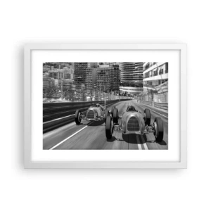 Poster in cornice bianca - Tanto tempo fa a Montecarlo - 40x30 cm