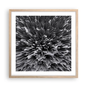 Poster in cornice rovere chiaro - Spigolosità massima - 50x50 cm