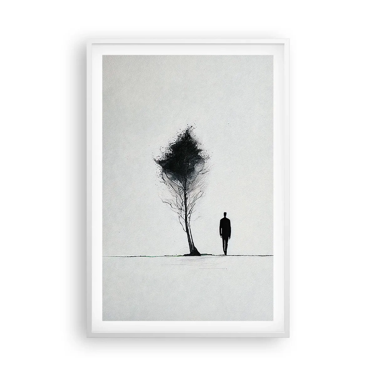 Poster in cornice bianca - Tutti viaggiamo  - 61x91 cm