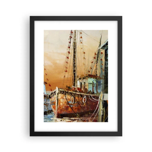 Poster in cornice nera - Ritorno tranquillo - 30x40 cm