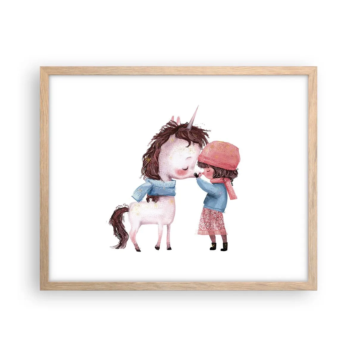 Poster in cornice rovere chiaro - Racconto d'inverno - 50x40 cm