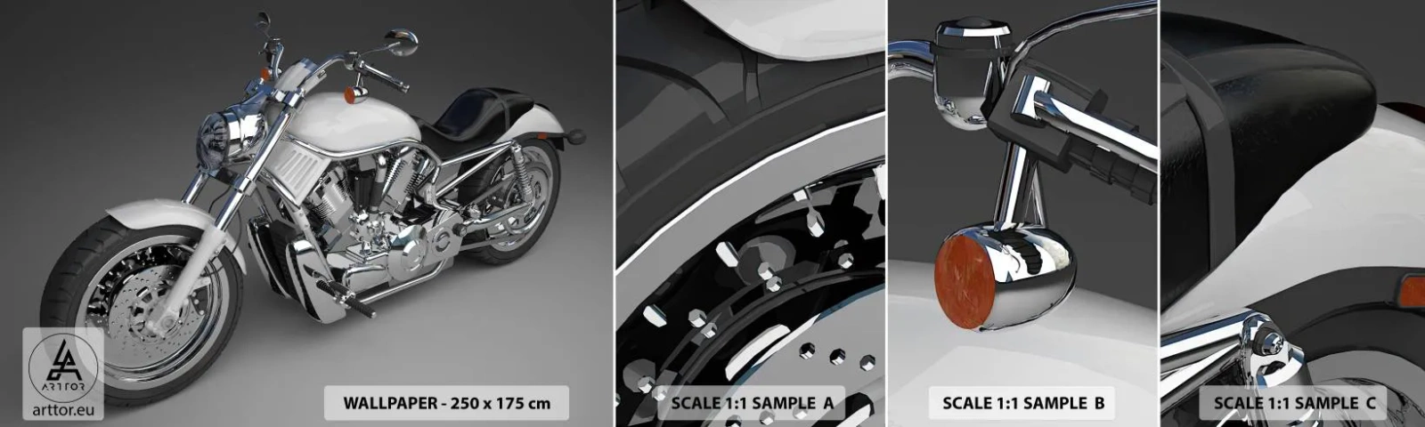 Campione Di Fotomurale Standard Eco - Viene voglia di inginocchiarsi - Settore automobilistico, Moto, Viaggi - 100x30 cm