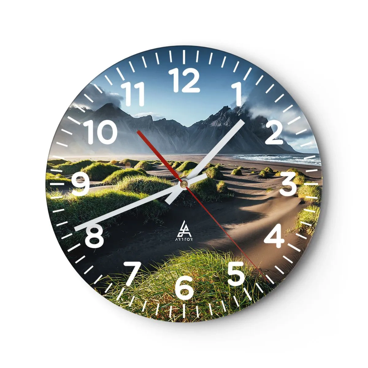 Orologio da parete - Orologio in Vetro - Armonia degli elementi - 30x30 cm