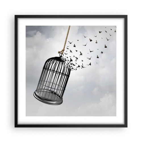 Poster in cornice nera - Fede... Speranza... Libertà! - 50x50 cm